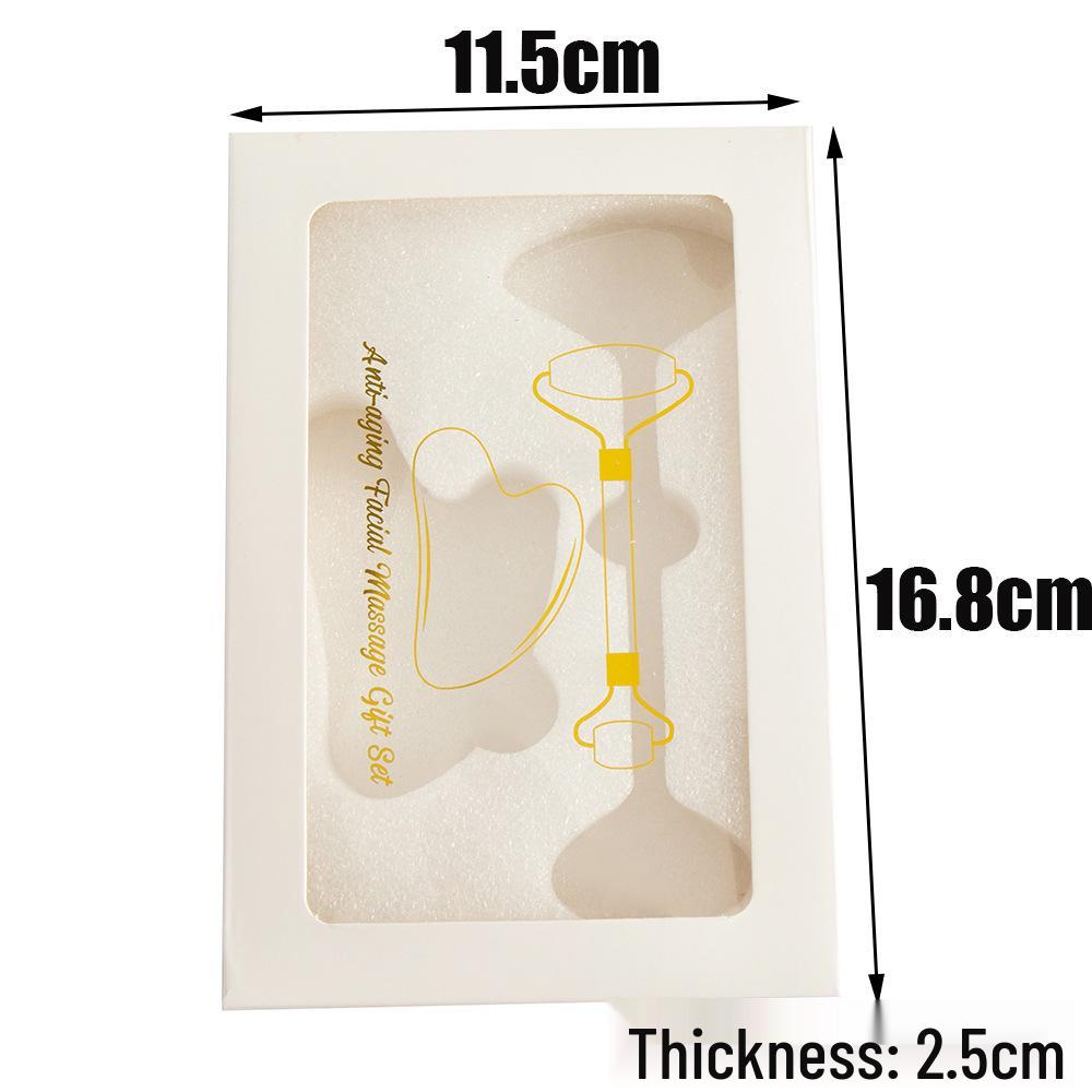Jade Roller & Gua Sha Facial Massage Three-Piece Set