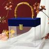 with Bamboo Handle Transparent Gift Box Acrylic Gift Box  Wedding Souvenirs Party Candy Packaging