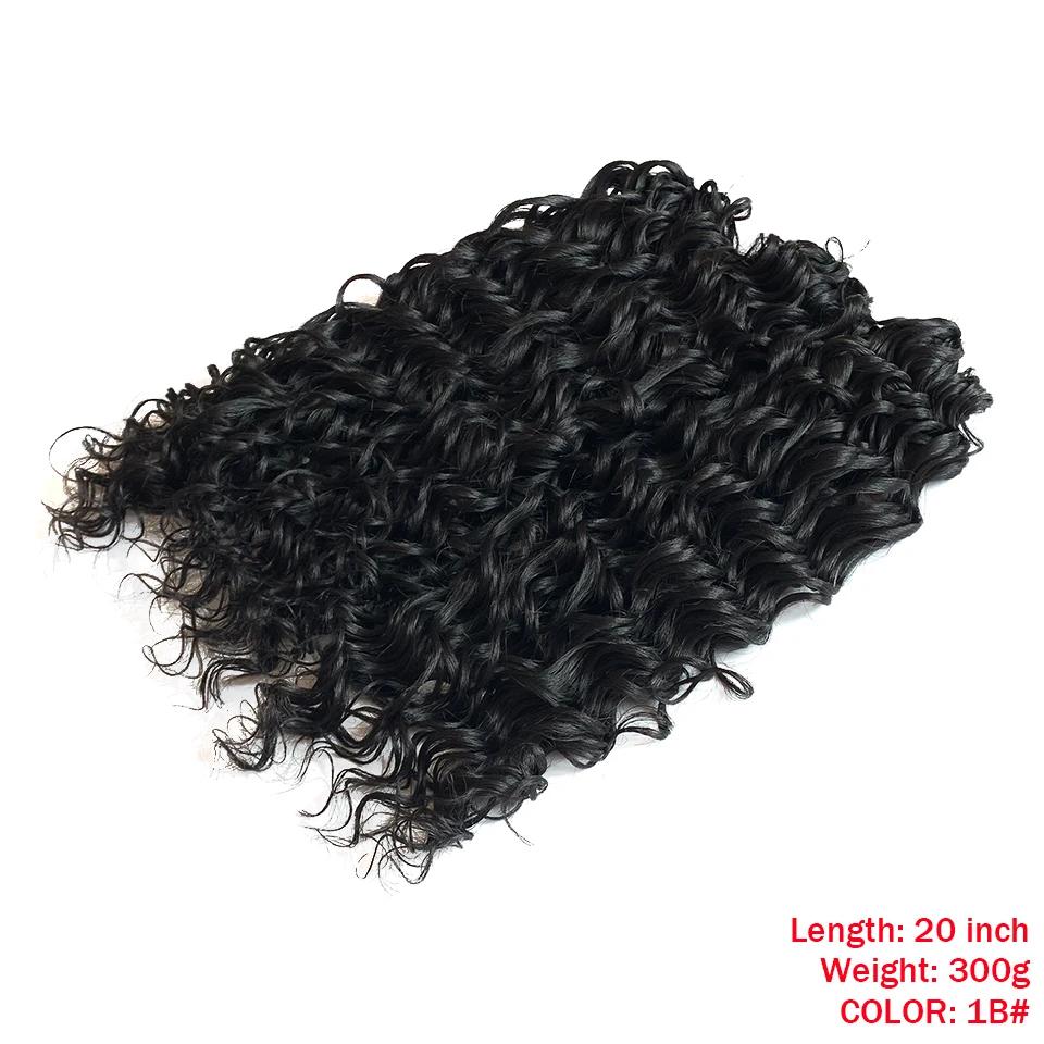 

Noble Deep Wavy Twist Crochet Hair Synthetic Afro Curly Hair Crochet Braids High Temperature Fiber Braiding Hair Extensions (as the picture,20 inch-50cm)