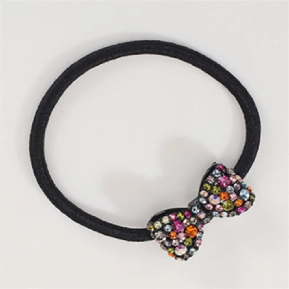 Konggun House Handmade Ribbon Cubic Hair Tie (Rainbow) Bling Bling Hair Fixer