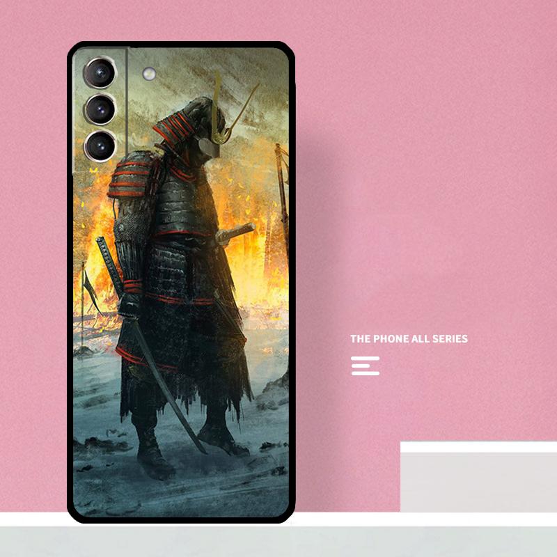 Japanese Samurai Art Phone Case For Samsung Galaxy S24 S26 Ultra S20 S21 S22 S23 S25 Plus S10 S25 FE Cover Coque