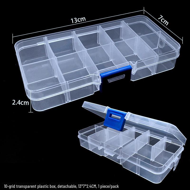 Transparent DIY Jewelry Storage Box - Detachable and Stackable Organizers for Tools and Earrings