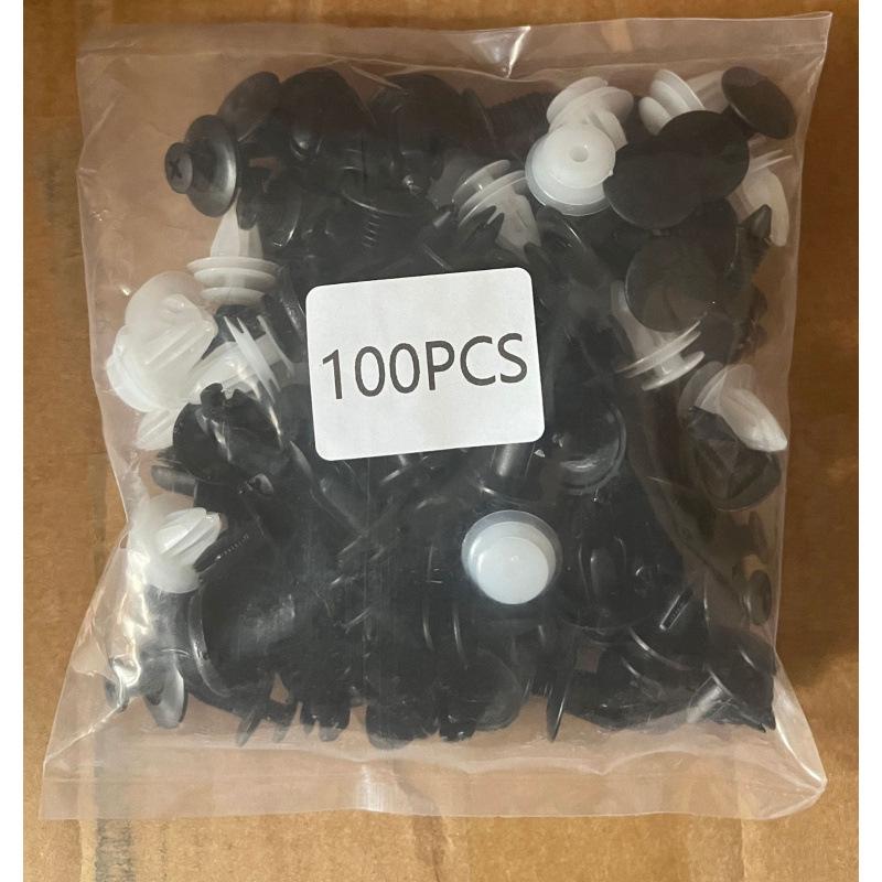 

Universal Bumper Fixing Nuts - 100pcs Plastic Car Buckle Set