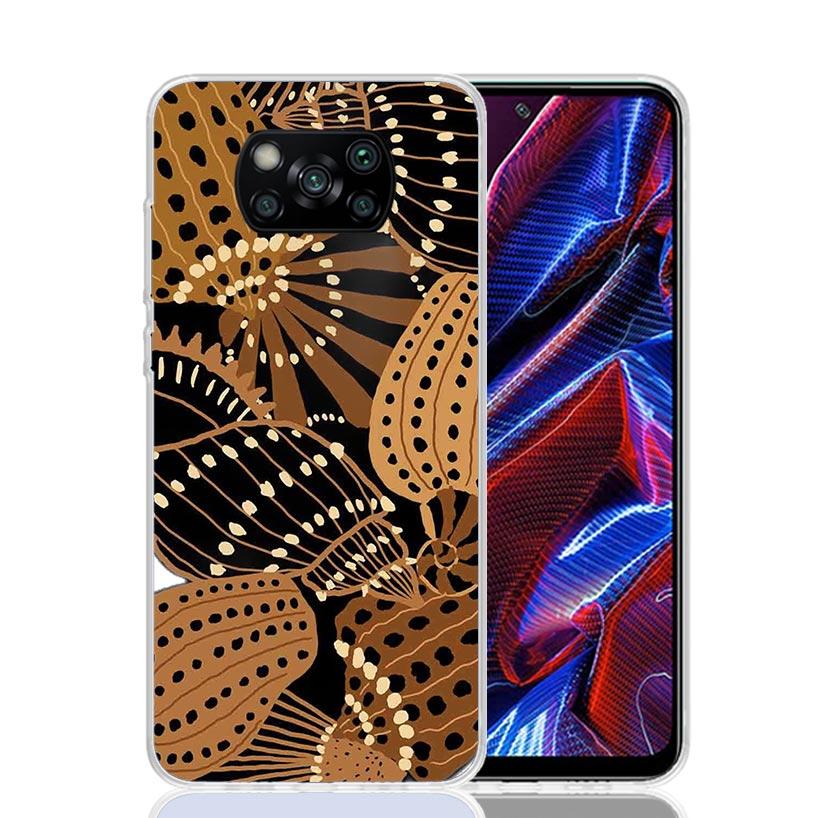 

Чехол для телефона с африканским узором для Xiaomi Poco X7 X6 X5 Pro F7 Ultra Redmi 15C 15 13 13C 12 12C 10 10A 10C 9 9A 9C 9T C Xiaomi Poco F7