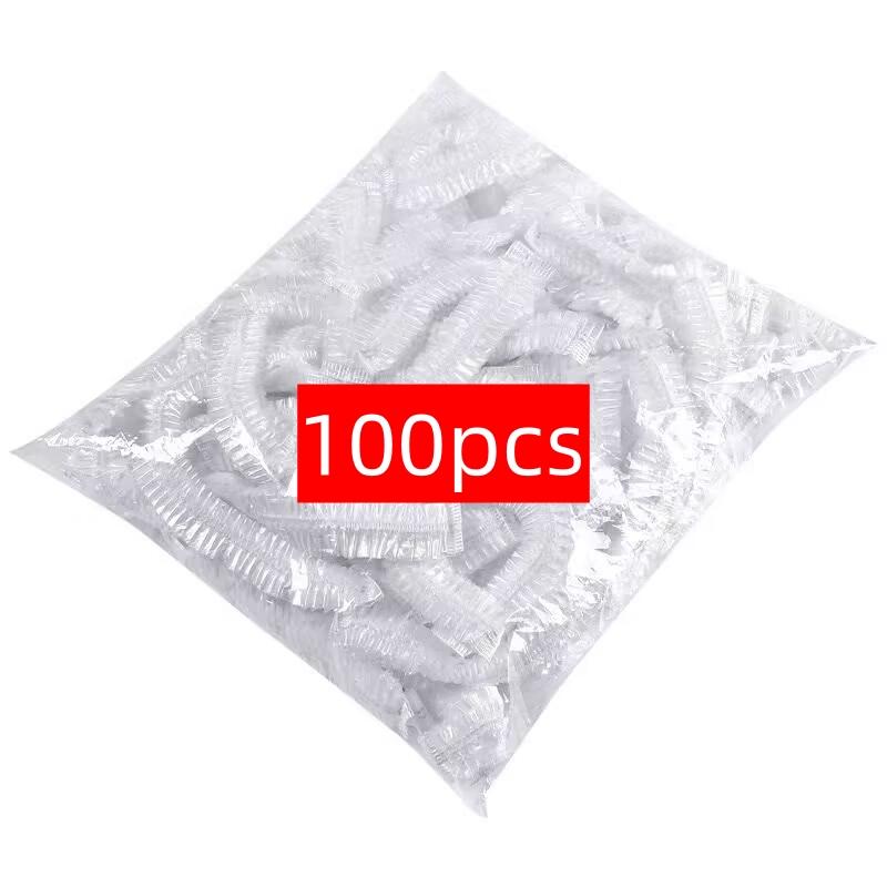 100PCS opakovaně použitelných odolných krytů pro skladování potravin pro misky Elastické kryty víka talířů Vakuové sáčky pro kuchyňské potraviny Čerstvé těsnění