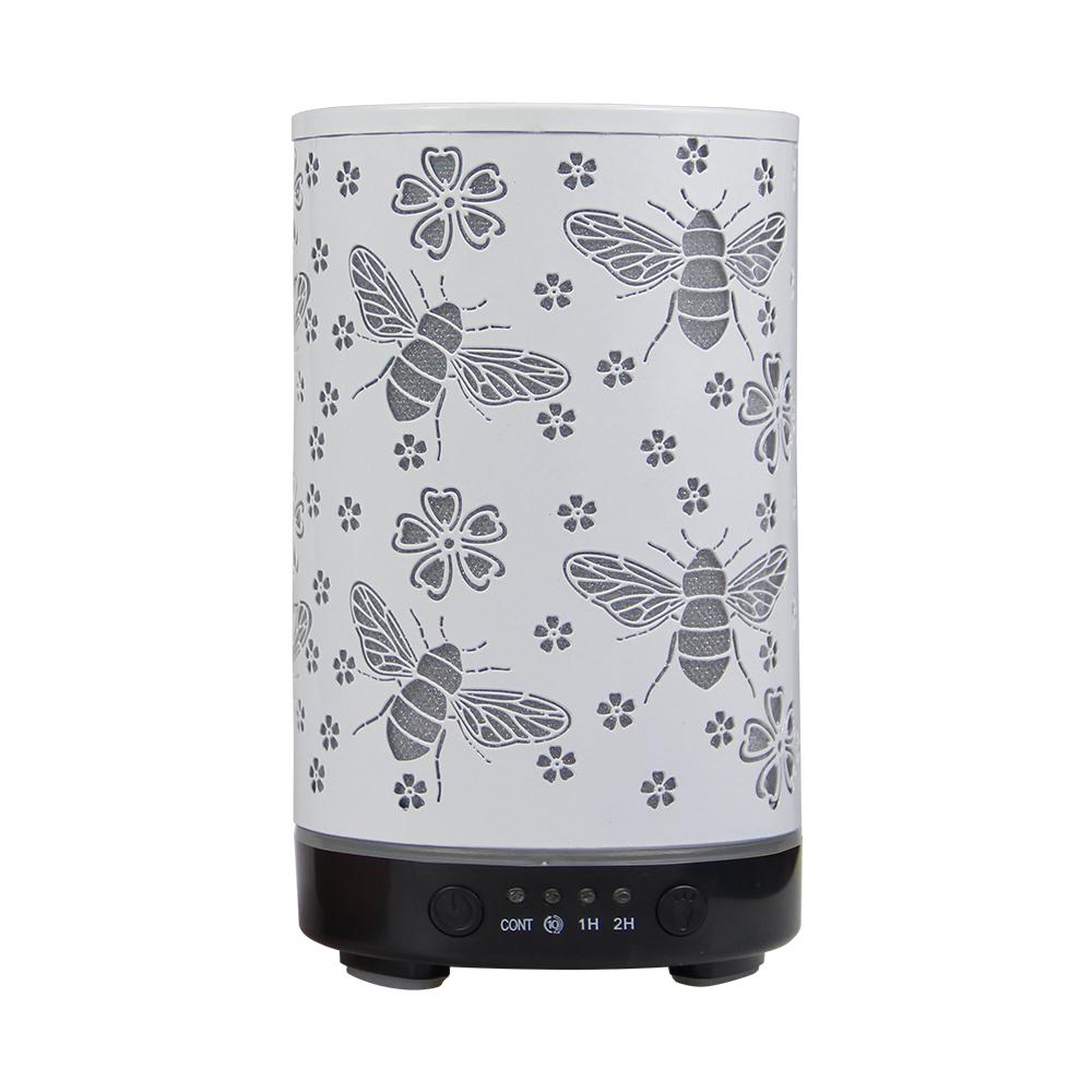 Timing Function Essential Oil Diffuser 100ml Scent Diffuser Hollow Dragonfly Bee Ultrasonic Air Humidifier Iron Aroma Diffuser