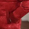 Mid-Length Winter Jacket: 90% White Duck Down, Chinese-Style Design, Warm Coat for Middle-Aged Women