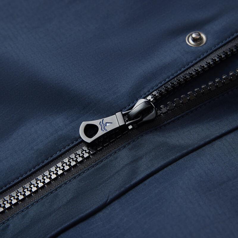 Navigare Men's Removable Hood Subtle Plaid Jacket