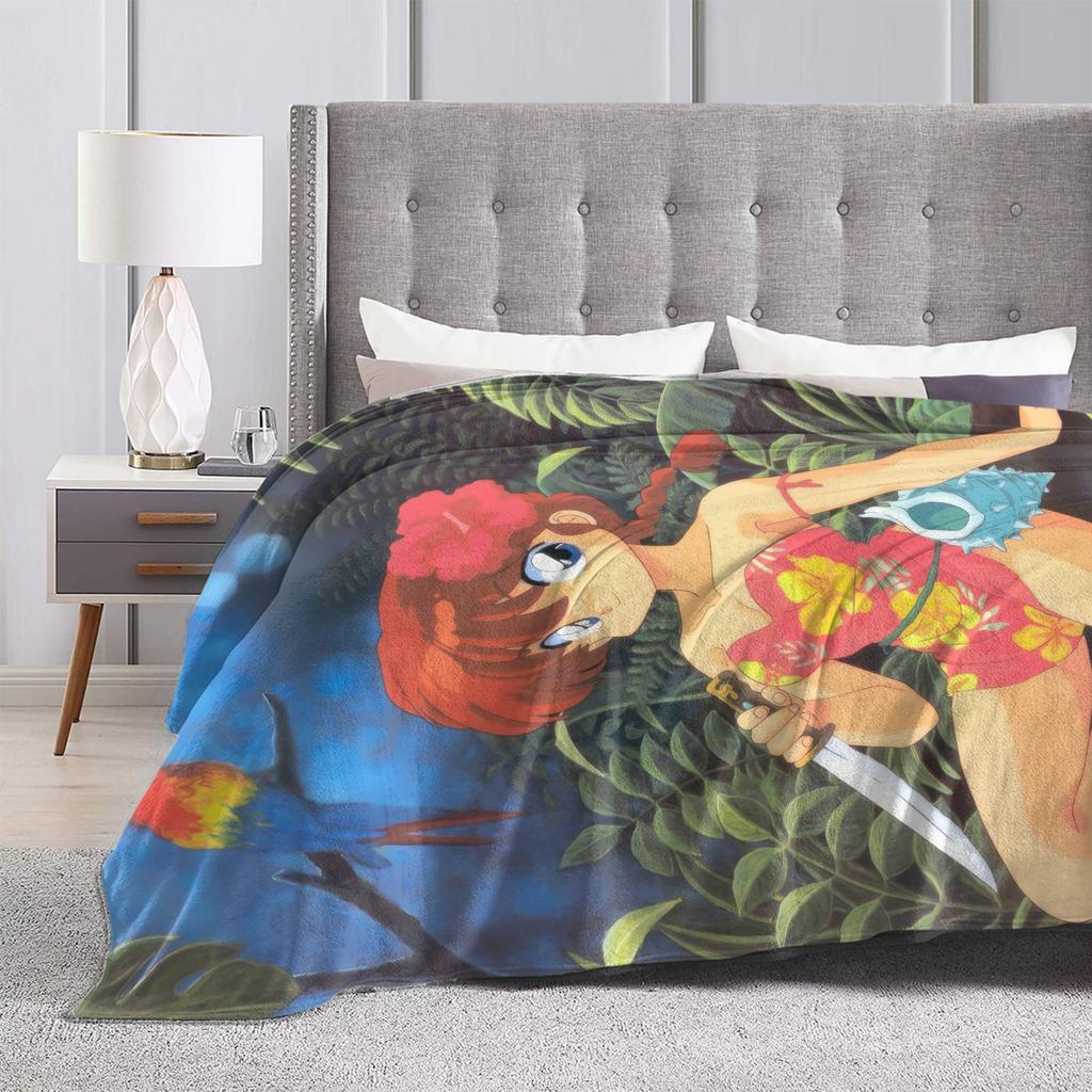 Ranma 1/2 Japanese Anime Blankets Flannel Spring/Autumn Multifunction Warm Throw Blanket for Bed Office Bedspread