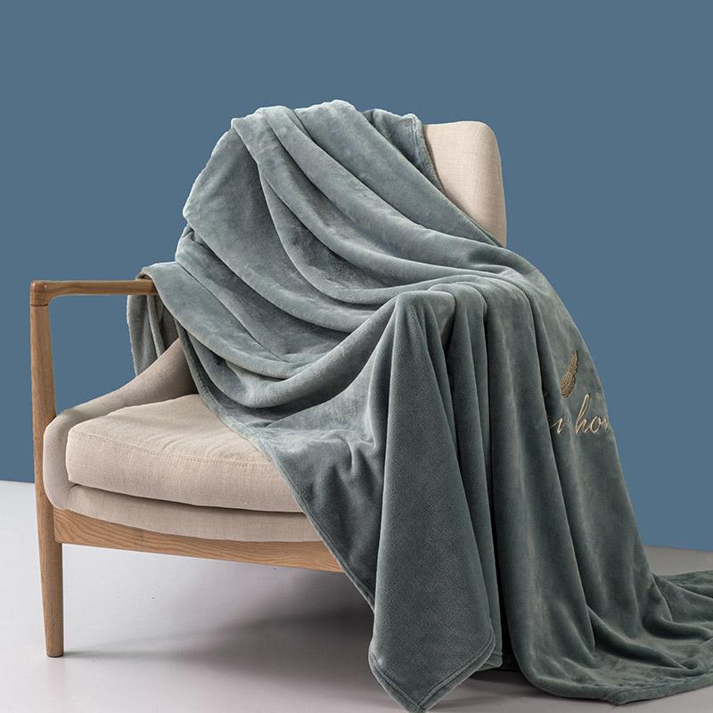 Simple Solid Color Throw Blanket Lightweight Soft Warm Cozy Home Bed Sofa Multi-function Throw Blanket Office Nap Blanket