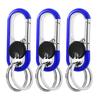 Men Keychain Hook Stainless Steel Buckle Bottle Opener Carabiner Climbing Tool Double Ring Car Fishing Key Ring Car Accessories