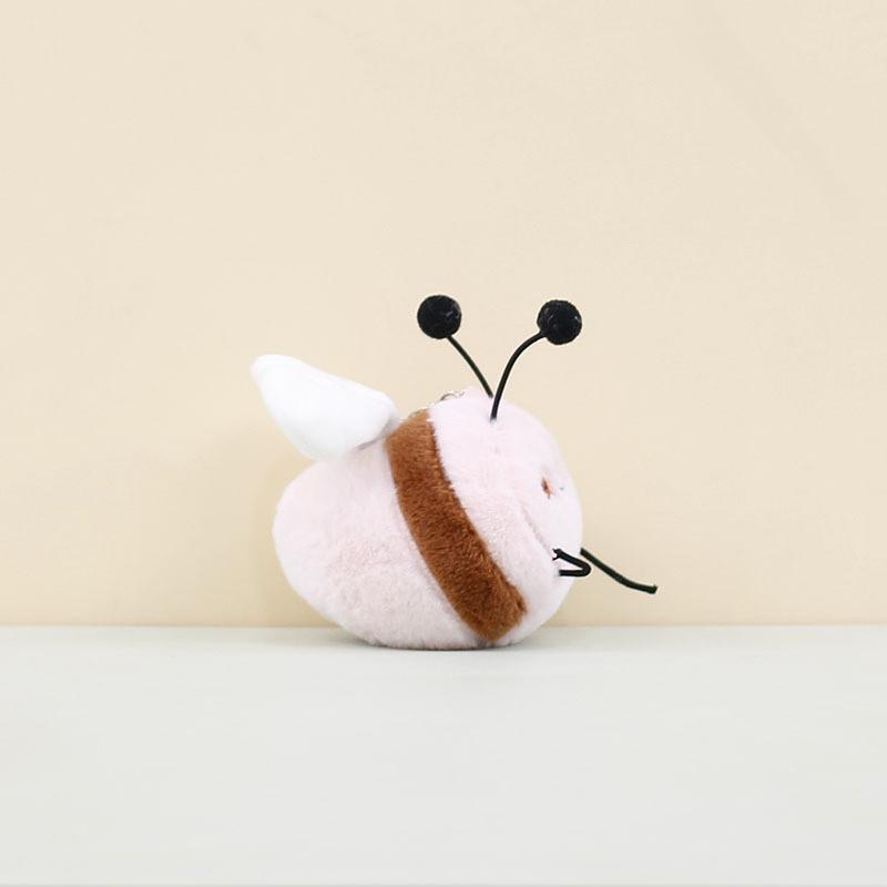 Adorable Bee Plush Toy With Moving Wings Cute Stuffed Animal Bag Charm 11cm
