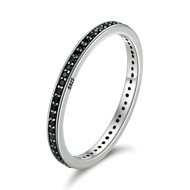 925 Sterling Silver Simple Rings for Women Wedding Engagement Heart Rings with Zircon  Female Jewelry 2025