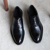 Men's leather shoes dress three joint Oxford shoes British casual wedding shoes men