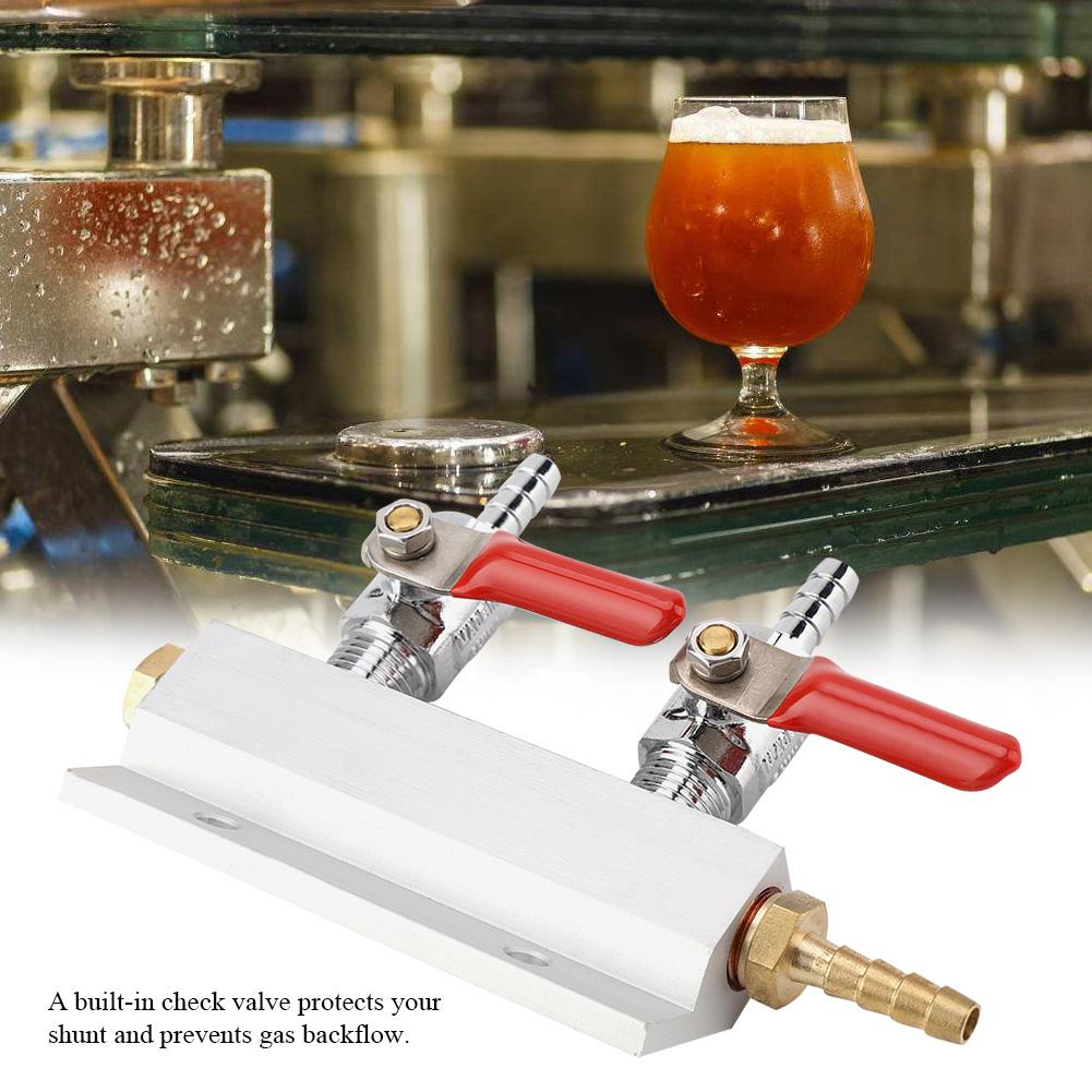 Muti Way Home Co2 Air Gas Manifold Distribution Splitter Beer 2 Way