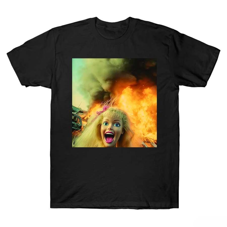 Funny Disgusted Doll Face Meme Tshirt For Unisex Women Cotton T Shirts Short Sleeve Tops