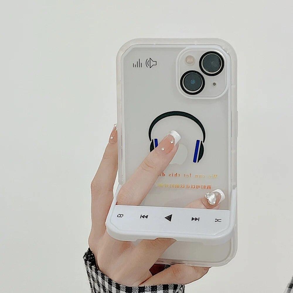 Neviditelný stojánek pouzdro na telefon pro iPhone 15 Pro Max pouzdro iPhone 11 14 12 13 Pro Max XR XS 7 8 Plus SE Měkký nárazuvzdorný kryt