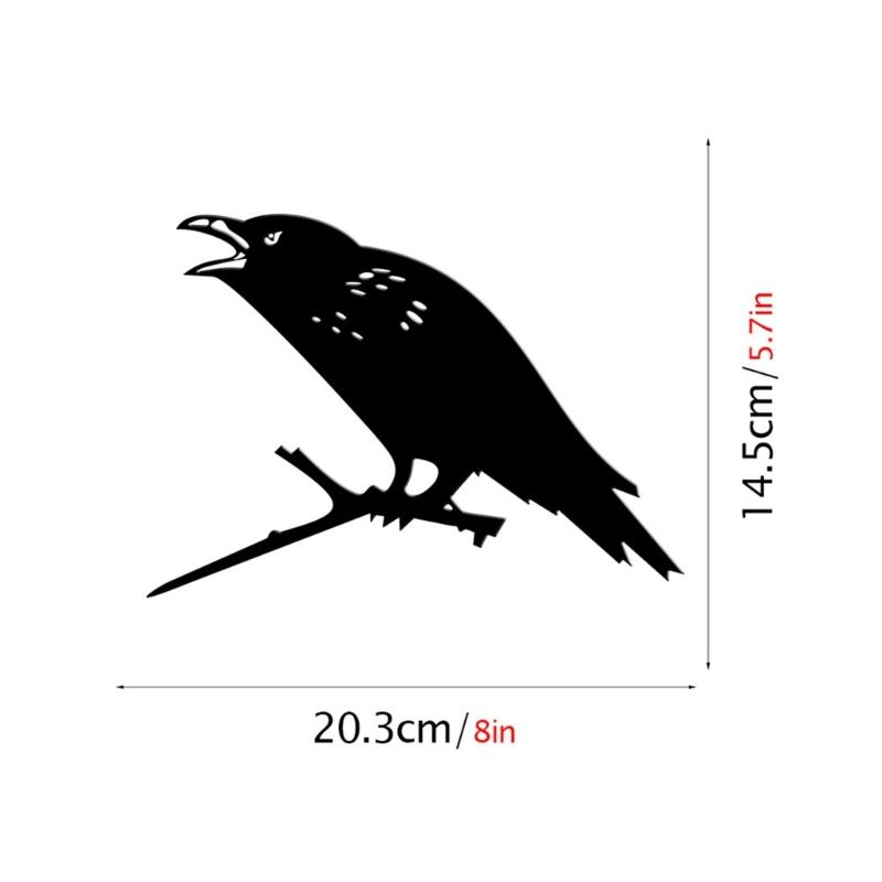 Metal Bird Stake Outdoor Garden Bird Statue Decorative Metal Animal Silhouettes for Tree Garden Decorative Bird Ornament