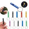 10Pcs Emergency Whistles with Keychain Heavy Duty Aluminum Alloy Outdoor Camping Hiking Hunting Survival Sports Dog Training Whistle with Key Ring