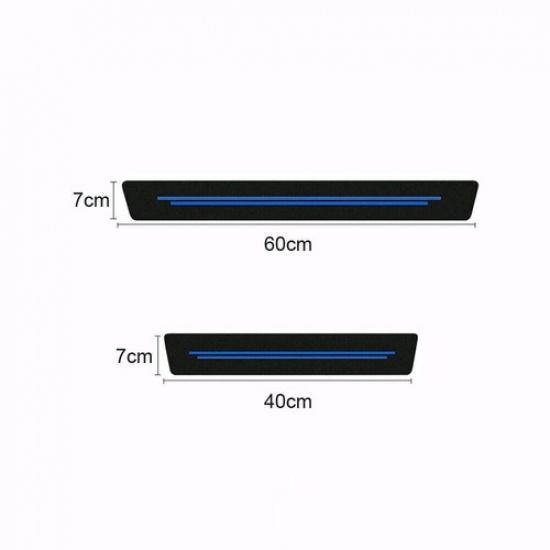 Car Sticker Door Plate Sill Scuff Cover Anti-Scratch Protector Strip Accessories