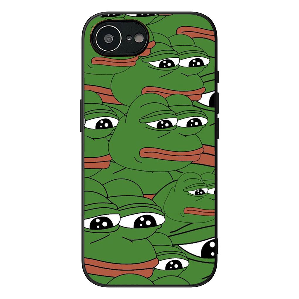 Funny Sad Frog Pepe Casing Phone Cover for Samsung Galaxy A05 A06 A14 A50 A51 A52 A12 A13 A23 A70 A07 A25 A26 M53 A56 Soft Case
