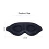 Masque de sommeil rembourré doux, occultant 3D, couvre-yeux luxueux, bandeau de voyage