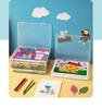 Transparent Desktop Book Organizer and Stand for Office or Student Use