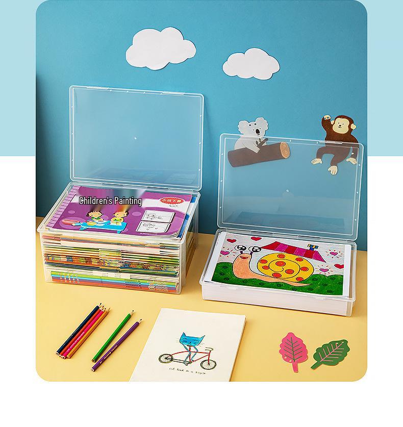 Transparent Desktop Book Organizer and Stand for Office or Student Use