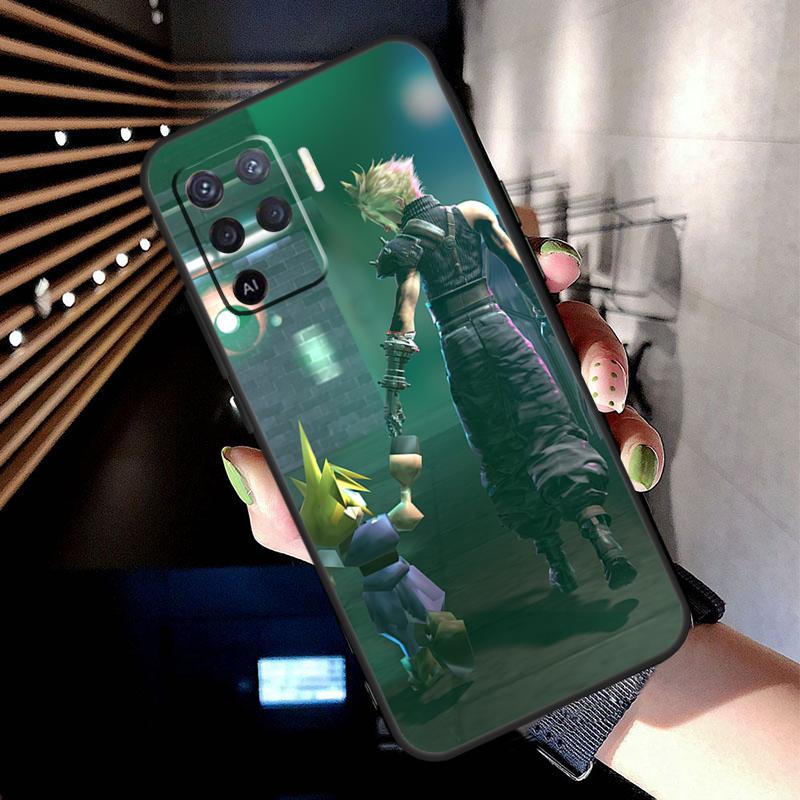 Final Fantasy VII Case For Oppo A78 A98 A18 A38 A58 A60 A80 A40 A77 A57 A17 A74 A54 A94 A96 A76 A16 A15 A5 Pro