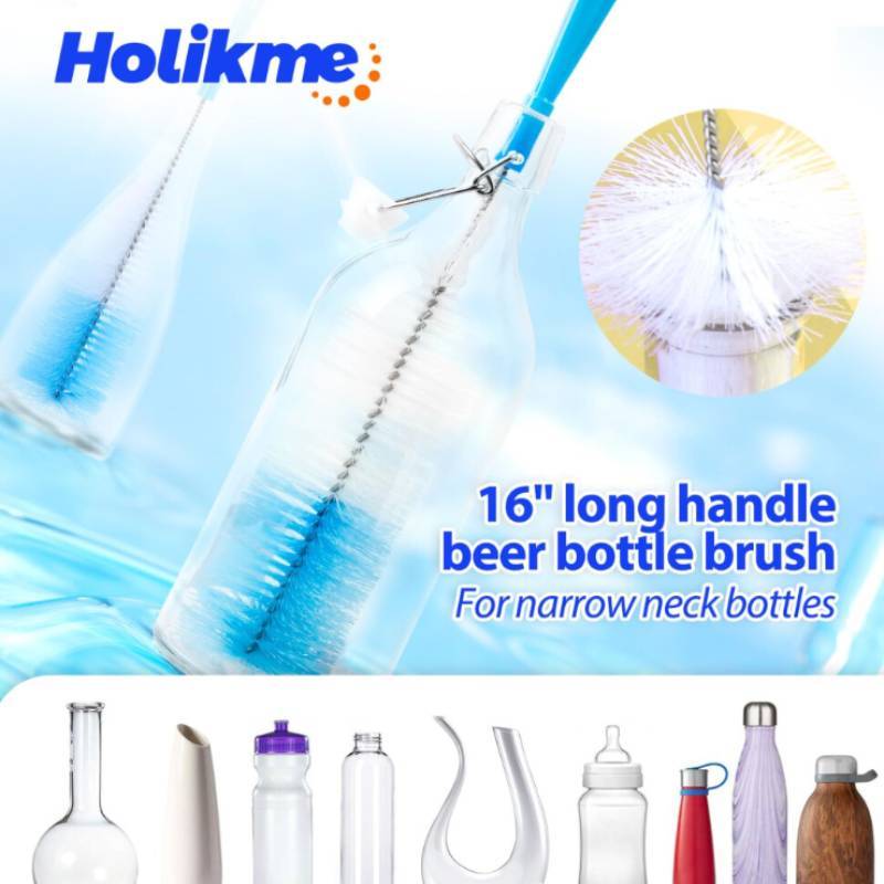 Pp Material Narrow Bottle Brush Cleaning Kit For Home Water Bottle And Pipe Maintenance
