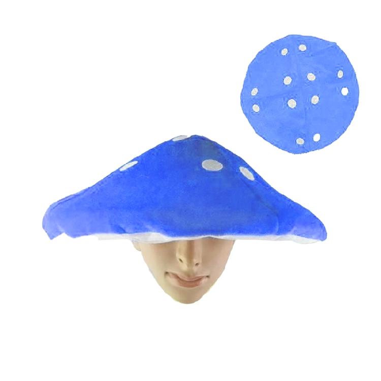 Rolig Plyschsvamphatt Unisex Huvudbonad för Halloween Cosplay-evenemang Nyhetskostymhatt Huvudbonad Hinkhatt för Fest