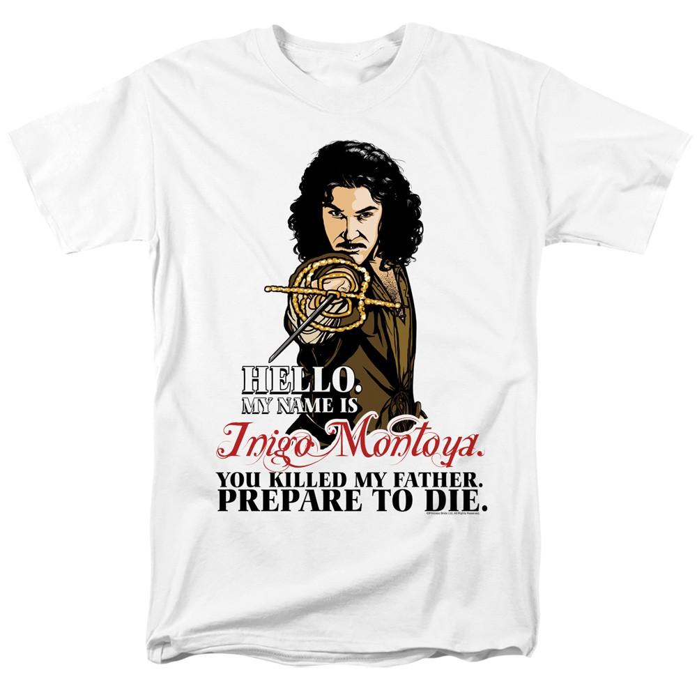 Princess Bride - Hello - Adult Unisex Short Sleeve T-Shirt - White S