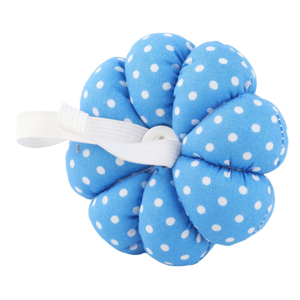 New Sewing Needle Pin Cushion Pumpkin Shaped Holder Wrist Strap Craft   Tool (Pink)