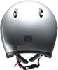 LEAD Jet STRAX SJ-4 Motorcycle Helmet, Silver, Big (Sizes 63-64cm)