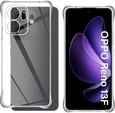 TPU Transparent Case for OPPO Reno 13F 13FS 5G Reno13 Pro Reno 13 Protective Cover Four Corners Shockproof Bumper Coque Fundas