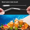 4Pcs Glass Straws Reusable Drinking Glass Tube Eco-friendly With Cleaning Brush Events Party Favors Supply