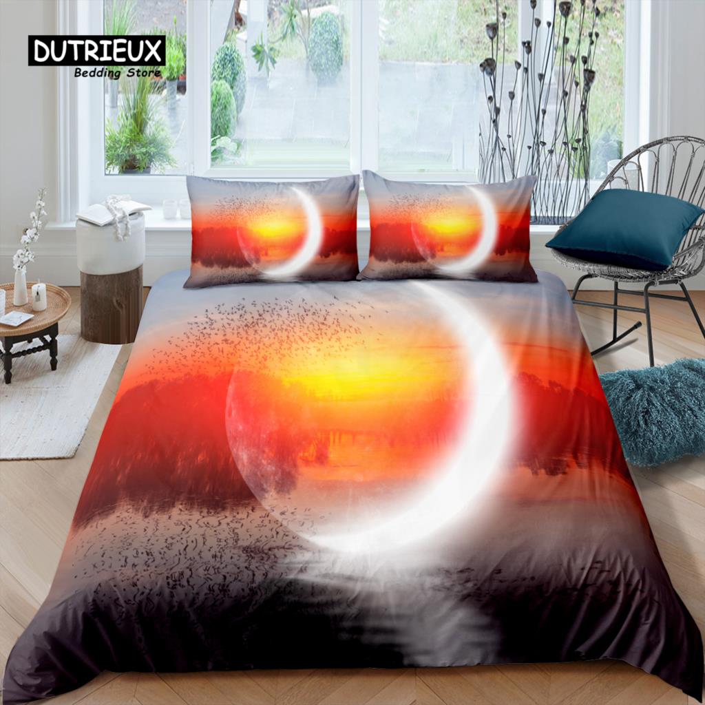 Comforter Home Living Luxury 3D Moon Bedding Set Comfortable Kids Bedding Set Queen And King Eu/Us/Au/Uk Size