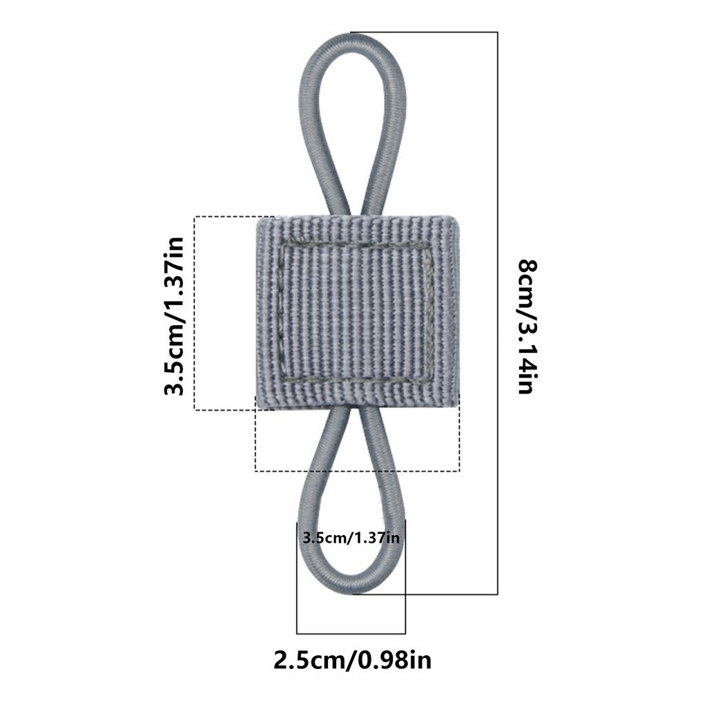 10 Pcs Tactical Gear Holder Clip Molle Webbing Retainer Elastic Binding Ribbon Buckle for Tactical Vests Backpacks