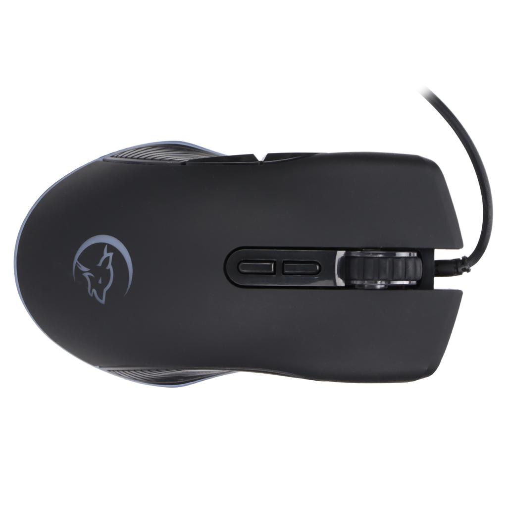 Wired Gaming Mouse 4 Colors 7 Buttons Illuminated Computer PC Wired Gaming MouseBlack