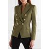 2021 Solid Color Double-Breasted Slim Fit Suit - Multi-color European/American Style