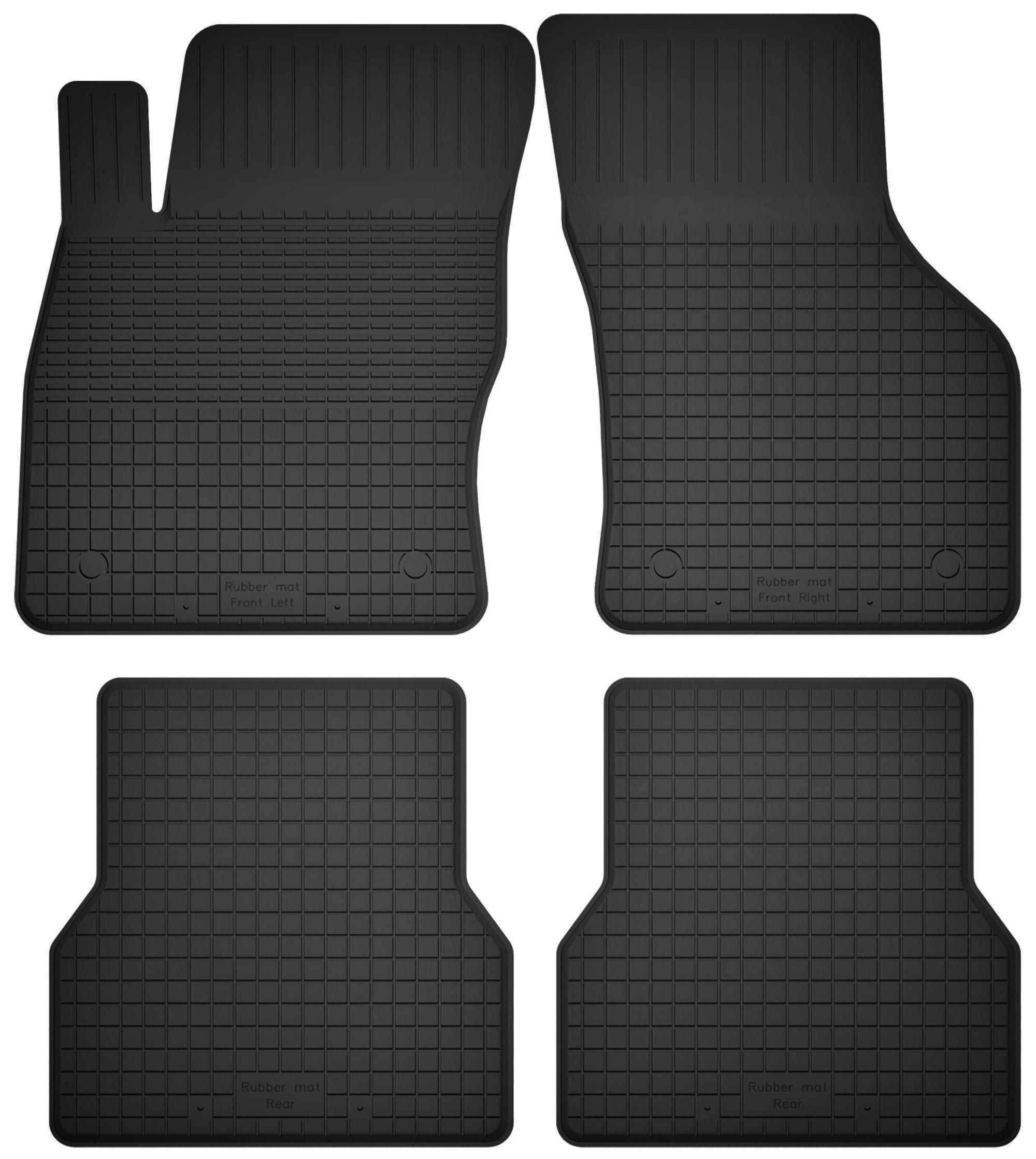 Tappetini in gomma per auto, set da 4, universali per: Fiat 500X II crossover (2018-)