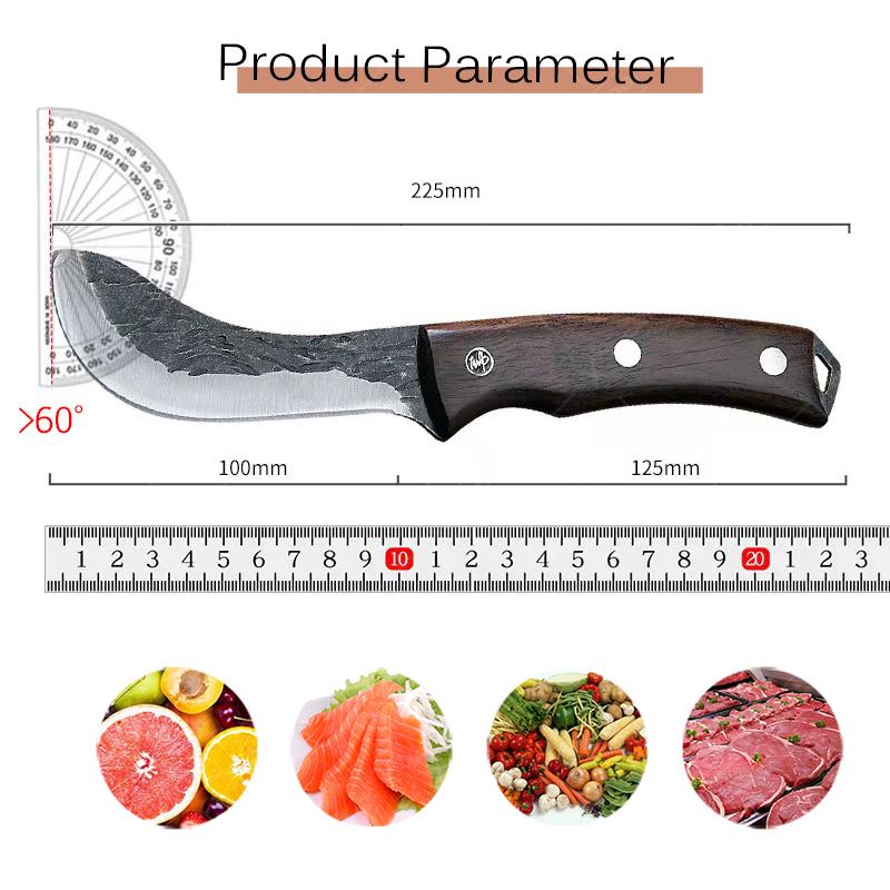 Hand-forged Kitchen Boning Knife Japanese Kitchen Knife Fruit Chef Cutting Knife with Sheath Kitchen Knives and Accessories