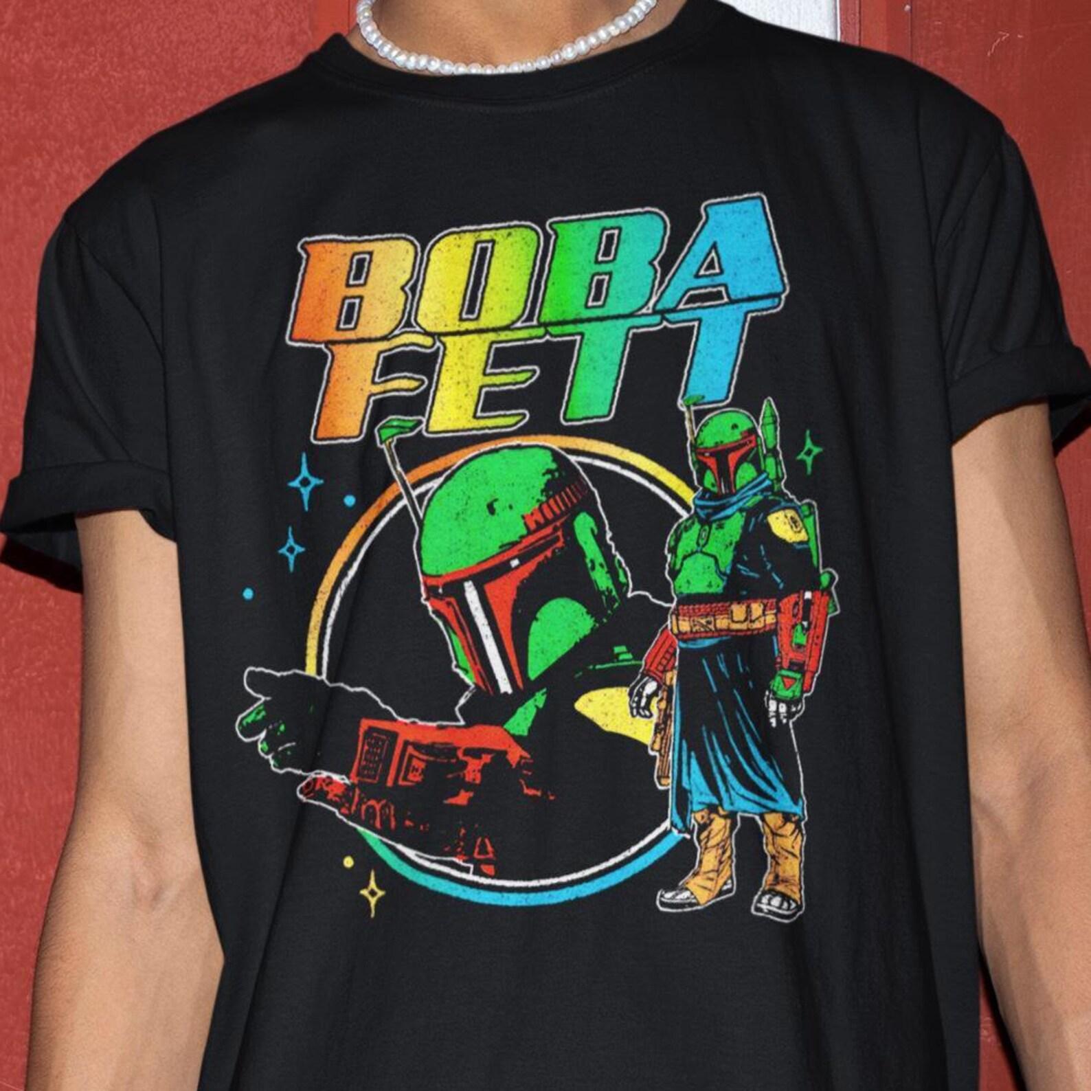 Vintage Boba Fett Shirt - Bounty Hunter Tee,Grogu Tshirt,Star Wars Sweatshirt S