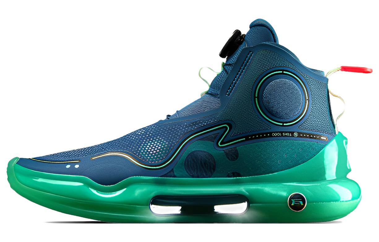 Li Ning YuShuai Evolution Текстиль, Синтетическая кожа, TPU Амортизация Высокие Профессиональные Баскетбольные Кроссовки для Соревнований ABAR041-4 41