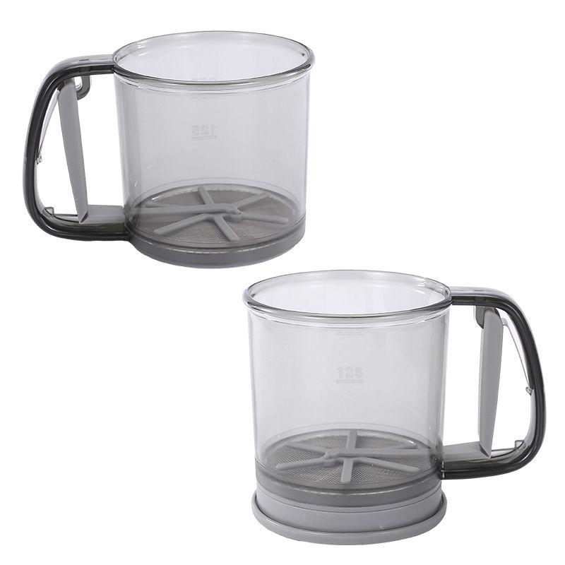 Handheld Semi-Automatic Flour Sifter - Superfine Mesh Baking Tool