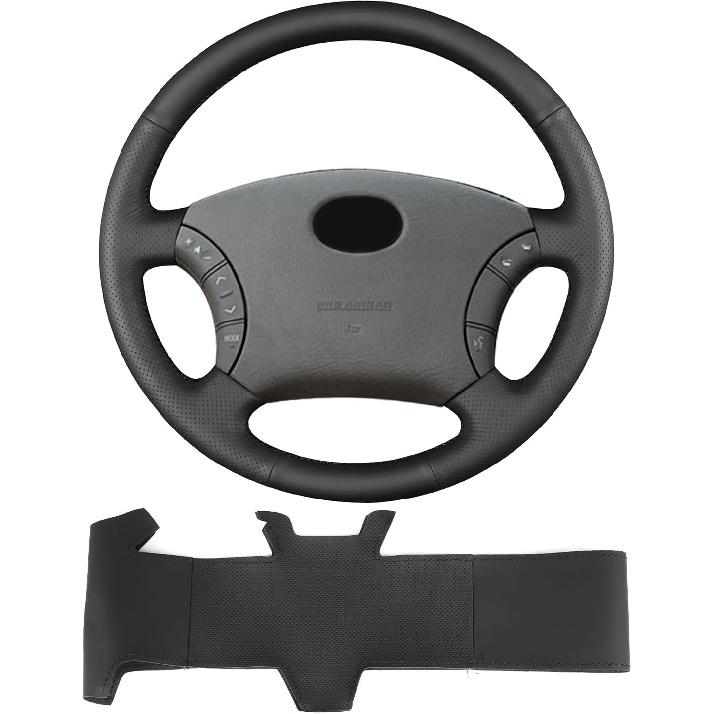 

Microfiber Leather Steering Wheel Cover on Wrap,Fit for Toyota Land Cruiser 3D 5d 2003/Tacoma XRunner Highlander Hybrid 2005/4Runner Hilux
