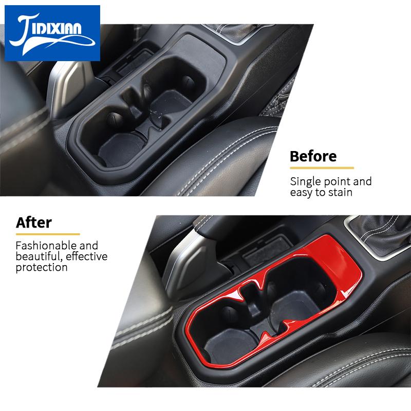 JIDIXIAN for Jeep Wrangler JL for Gladiator JT 2018 2019 2020 2021 2022 2023 2024 2025 Car Drink Cup Holder Decoration Cover