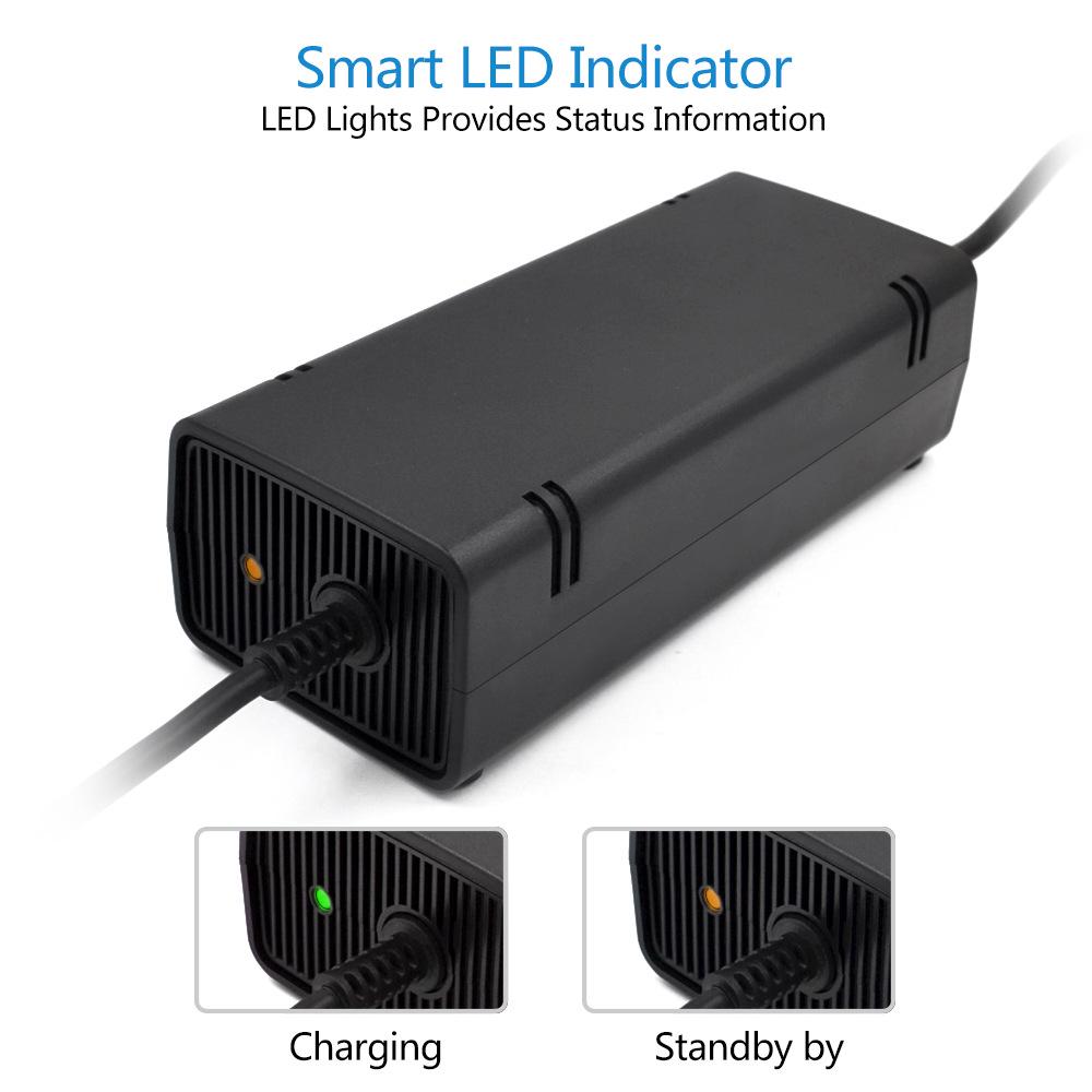 Xbox 360 Slim Console Power Adapter Charger