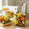 Bouquet of Roses Flower Box Blocks Drawable DIY Jewelry Box New Building Toys  Home Decor