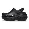Crocs נעלי סניקרס יוניסקס Bubble Crush Clog שחור משולש 210061-0WC